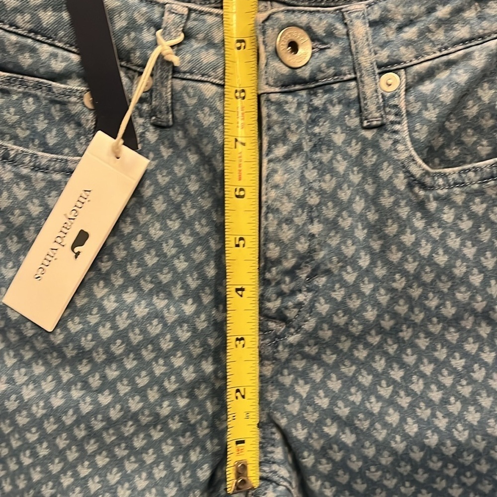 Vineyard Vines Jaime High Rise Printed Skinny Ankle Jeans Size 26 - Picture 5 of 9
